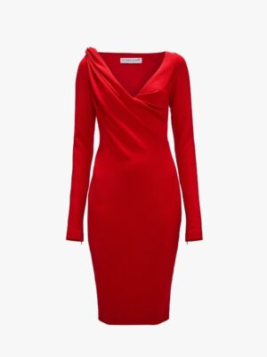 Eve Midi Dress Red