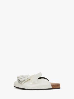 Coe Loafer White Mules